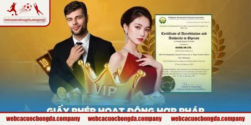 Nhà cái uy tín có đầy đủ giấy phép đảm bảo tính hợp pháp